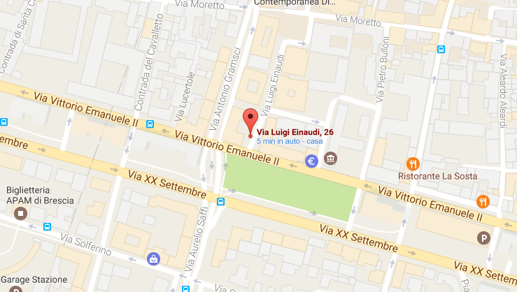 Business Center via einaudi 26 25122 Brescia maps